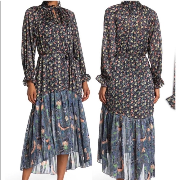 COPY - Code x Mode Boho Sheet Maxi Dress Size Medium - Picture 2 of 4